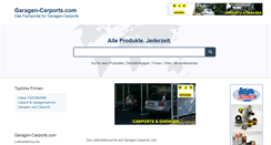 Desktop Screenshot of garagen-carports.com